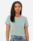 Bella + Canvas Ladies Flowy Cropped T-Shirt for Casual Wear, Workout & Streetwear Style Lightweight Relaxed Fit Top